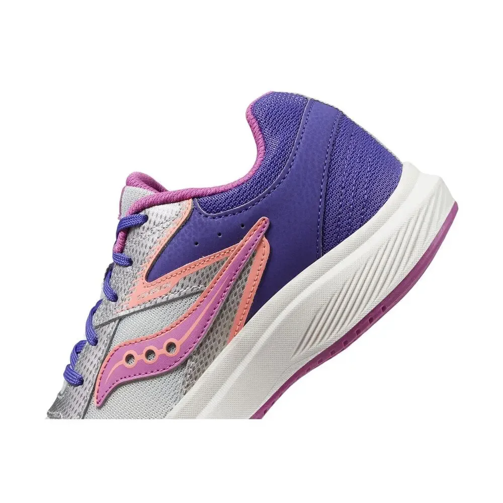 SAUCONY® KIDS COHESION KDZ A/C SNEAKERS FOR KIDS – PURPLE/SILVER/PINK 12.5 M